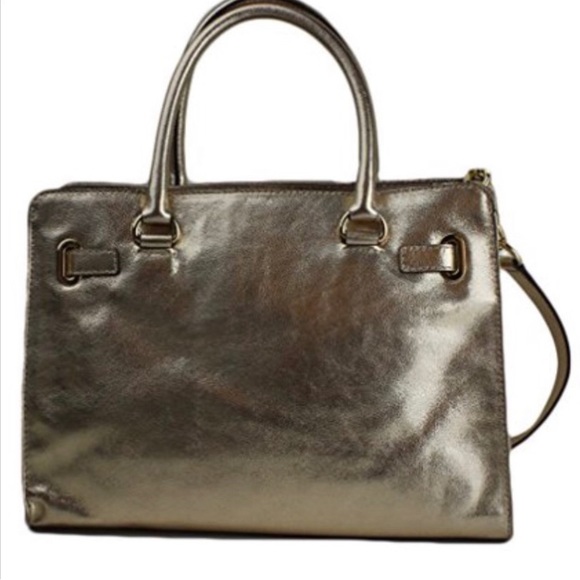 NWT Michael Kors Hamilton Rock & Roll Leather Satchel Tote - Picture 2 of 13